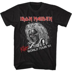T-shirt Killer World Tour 81 Iron Maiden Tshirt